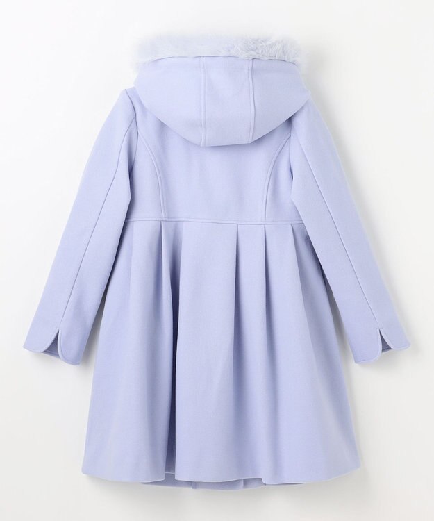 ANY KIDS 【フード取り外し可能】ウールライクコート サックスブルー