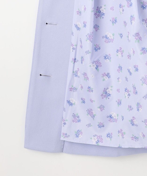 ANY KIDS 【フード取り外し可能】ウールライクコート サックスブルー