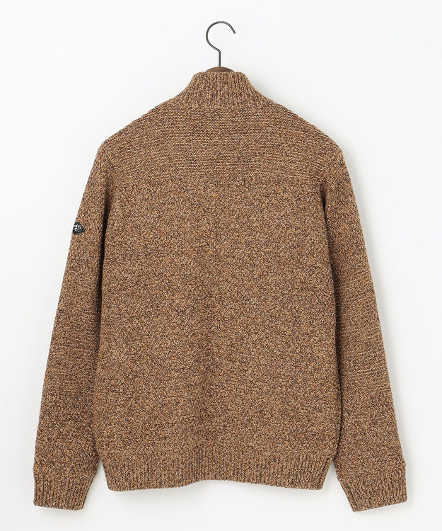 JOSEPH ABBOUD MOUNTAIN 【UNISEX】総裏フルZIP ニットブルゾン キャメル系