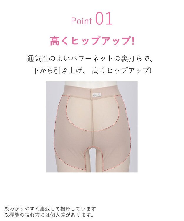 WACOAL ガードル ロング丈 高くヒップアップ 下腹部もすっきり ラクな着用感 レディース メッシュタイプ GRC426 /ワコール ベージュ