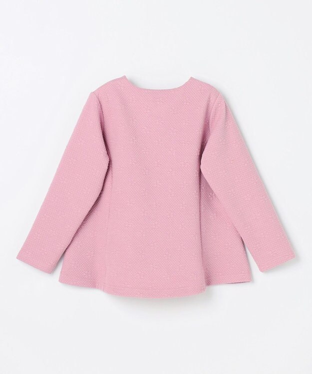 組曲 KIDS 【110-140㎝】フラワーキルト パーカー ラベンダー