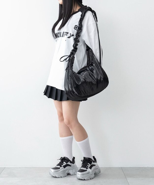 WEGO 【ユニセックス着用ITEM】ハーフムーンドロストショルダー ブラックその他