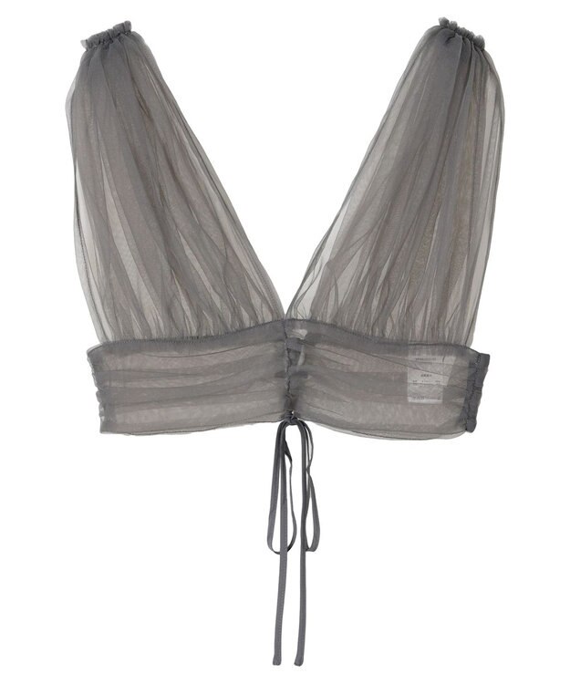 Green Parks ・ＥＬＥＮＣＡＲＥ　ＤＵＥ　バックレースアップビスチェ Charcoal Gray