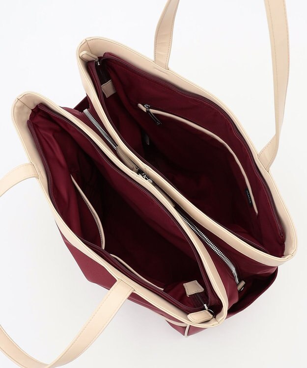 Y'SACCS トラベル ホライズン2WAYトート ダークレッド