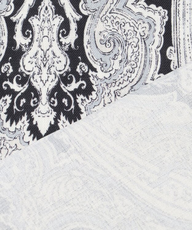 23区 洗えるRatti ドローイング ペイズリー ブラウス 2025 2XL 洗える】Ratti ドローイング ペイズリー プリント ブラウス / 23区 L