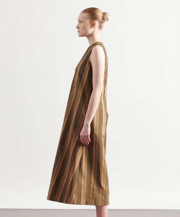 JOSEPH ビッグストライプ　ドレス Beige/black