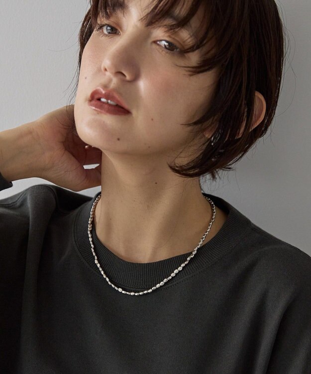 AMERICAN HOLIC メタルビーズネックレス Silver