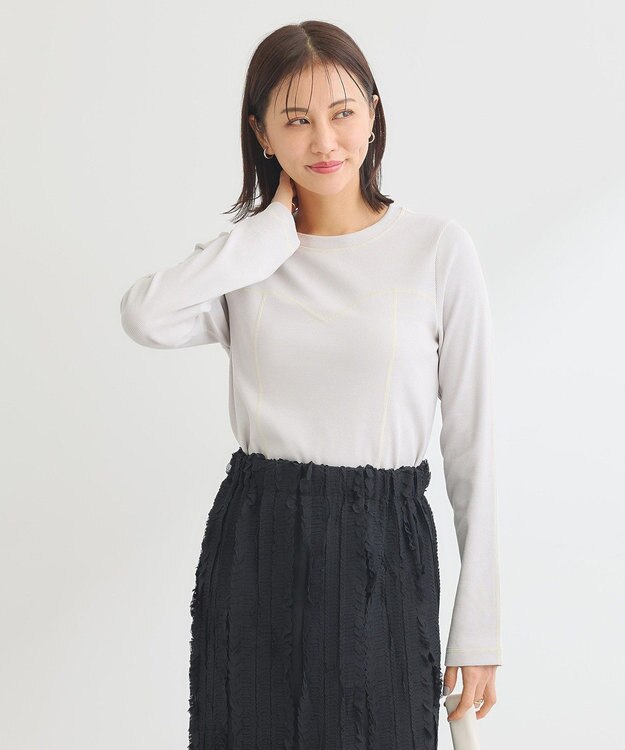 Green Parks ・ＳＵＧＡＲ　ＳＰＯＯＮ　カラーｓｔリブロンＴＥＥ Light Gray