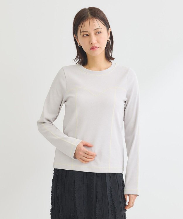 Green Parks ・ＳＵＧＡＲ　ＳＰＯＯＮ　カラーｓｔリブロンＴＥＥ Light Gray