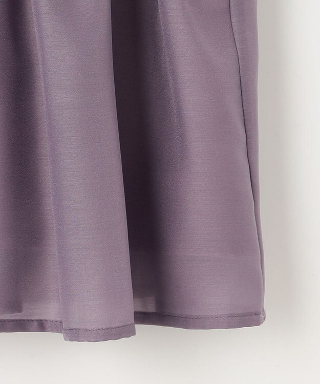 ANY SIS 【洗える】オーガンジーシャーリング ブラウス プラム