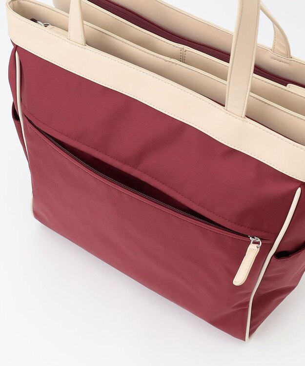 Y'SACCS トラベル ホライズン2WAYトート ダークレッド