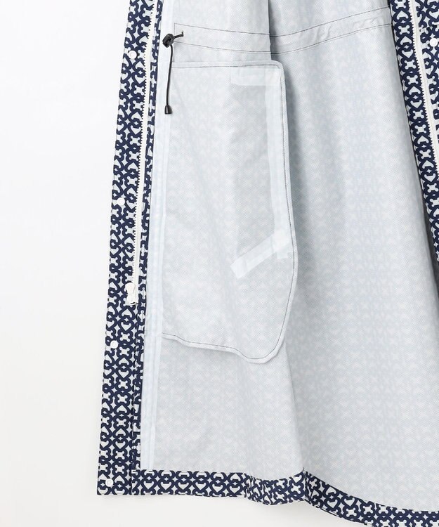 23区GOLF 【WOMEN】モノグラム ポケッタブルレインワンピース ネイビー系5