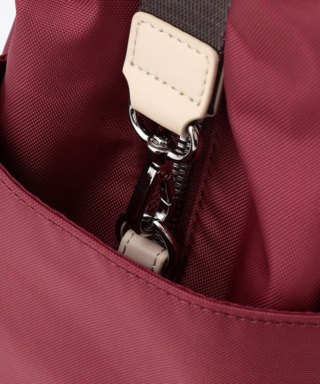 Y'SACCS トラベル ホライズン2WAYトート ダークレッド