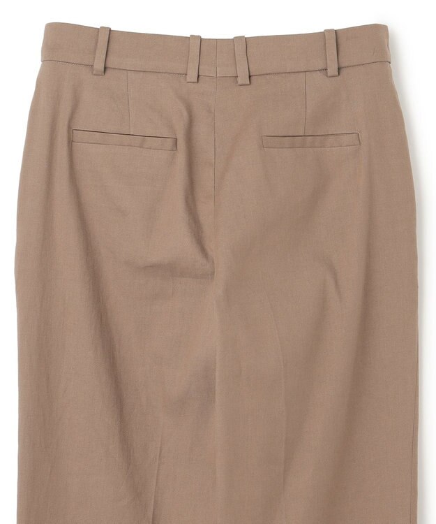 JOSEPH ストレッチリネンコットン　ストレートトラウザーズ Frozen Mocha