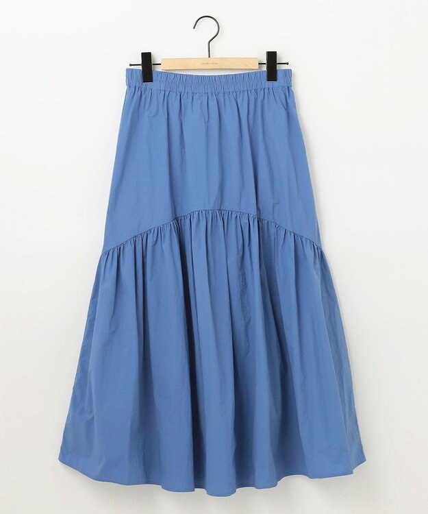 SHARE PARK LADIES ライトタフタギャザースカート ブルー系