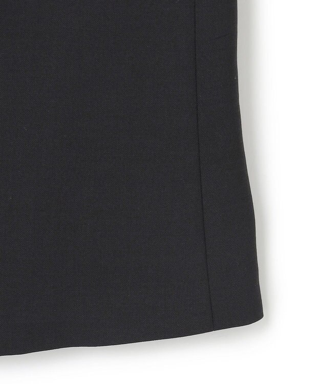 ICB L 【UVカット・洗える】ウール2WAYストレッチ Vネックベスト ブラック系