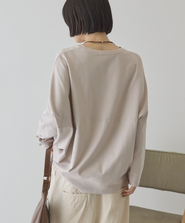 AMERICAN HOLIC 【先行予約】【UVカット】コクーンポンチプルオーバー Gray Beige