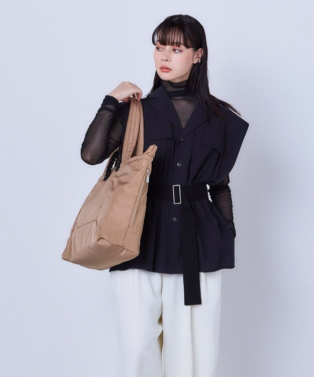 MioFIRANO FRAME D002 トートバッグ はっ水 A4サイズ対応 BEIGE