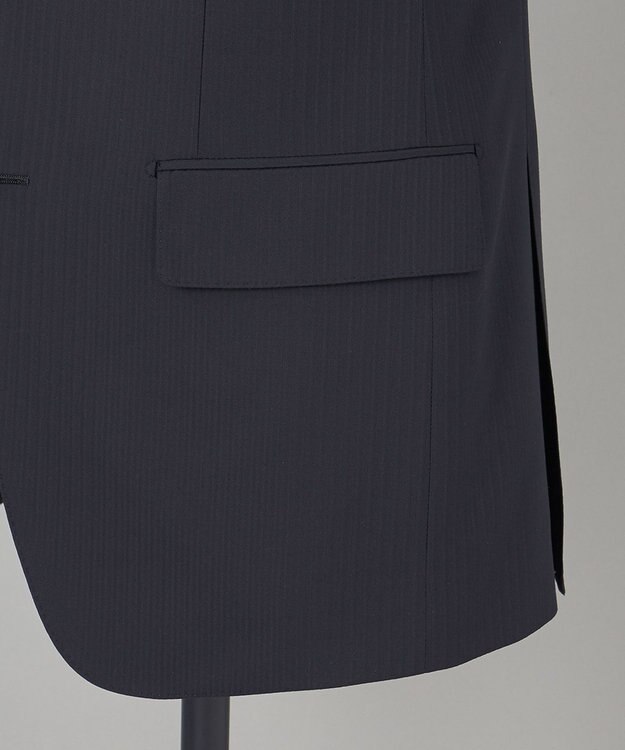 GOTAIRIKU 【御幸毛織】Superio160 ウールカシミヤ スーツ（ブラックストライプ） ブラック系8