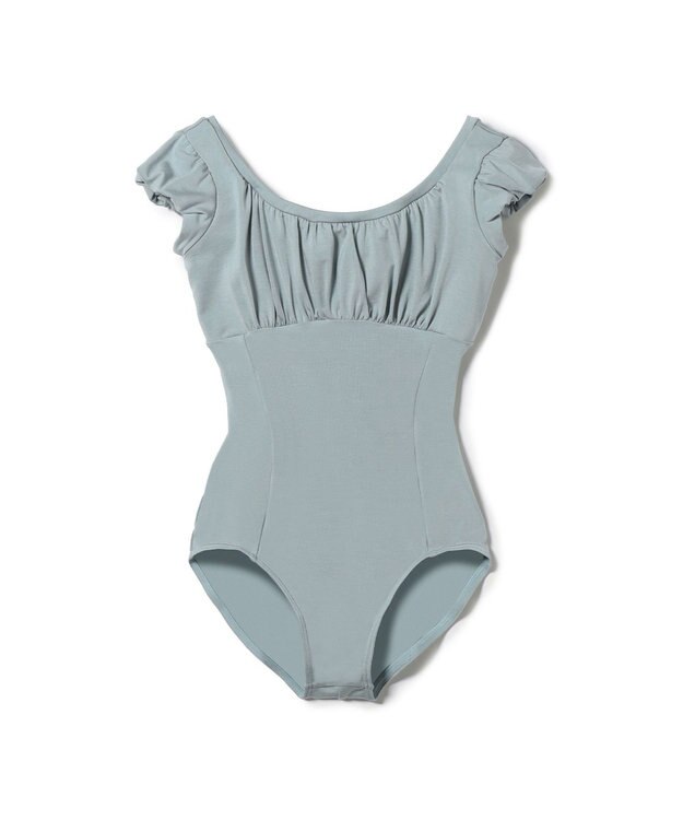 Chacott パフスリーブレオタード アクアグリーン