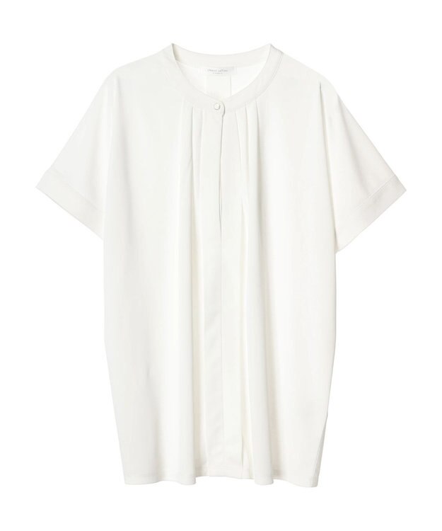 Green Parks ２ｗａｙ　フレンチスリーブ釦付ブラウソー Off White