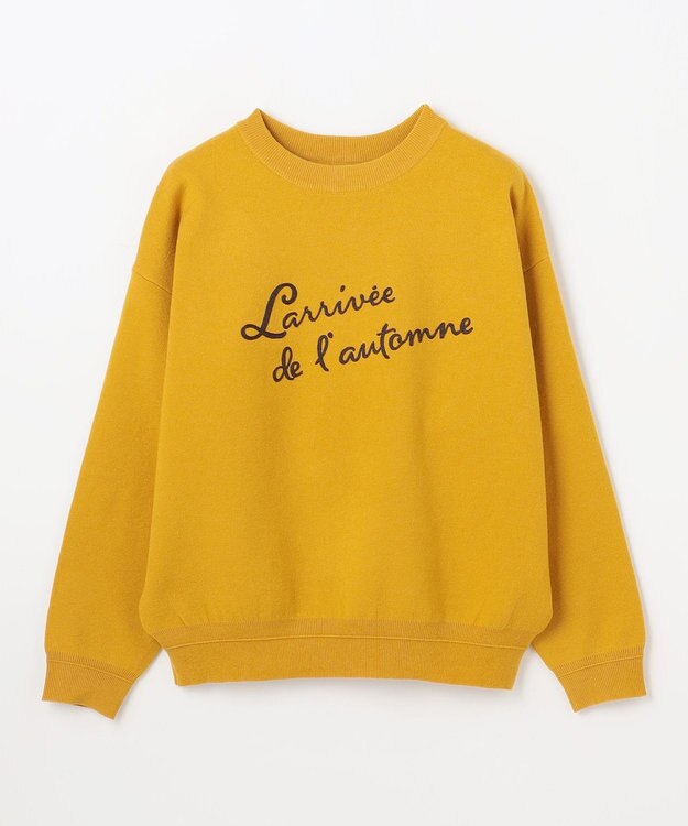 ANY 刺繍ロゴニット マスタード