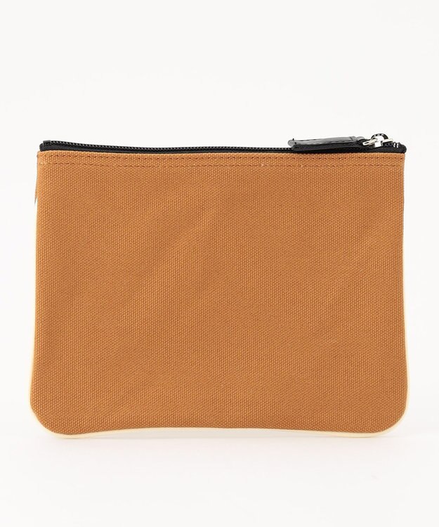 YUSHI ARLE - POUCH 帆布ポーチ キャメル