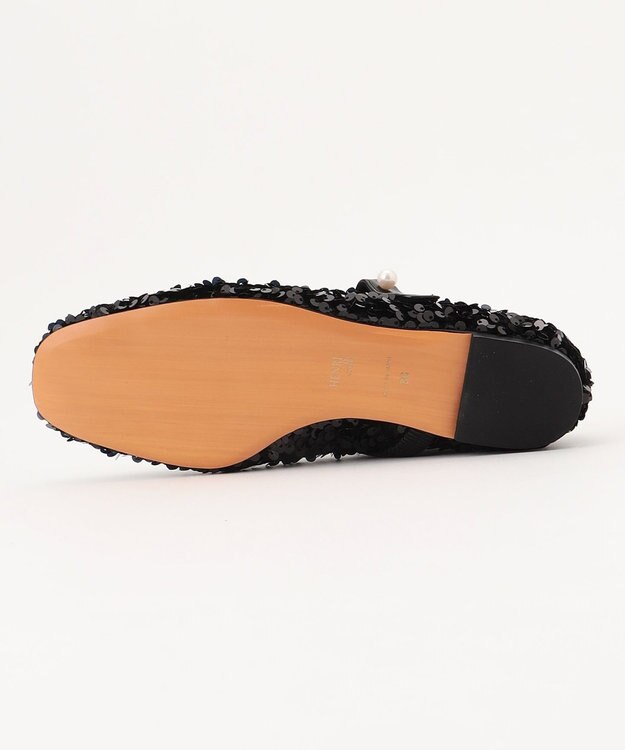 BEIGE， 【好評につき追加生産決定！・一部店舗限定】HENRI EN VARGO / MATHILDE スパンコールメリージェーン Black