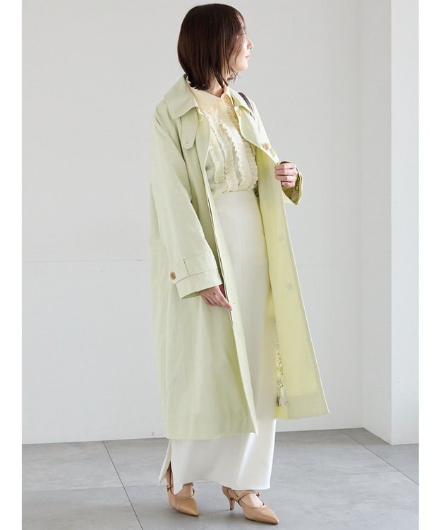 Te chichi ステンカラーコート ピスタチオ