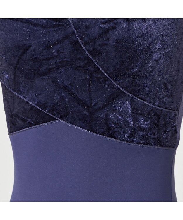 Chacott ◎【Nela ライン】ノースリーブレオタード ネイビー