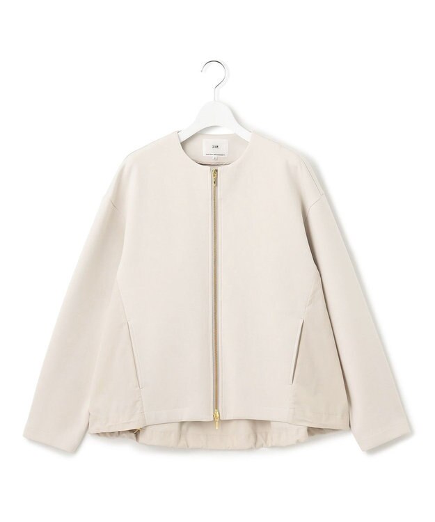 23区 【洗える】コットンエアー ギャザー ライトアウター ベージュ系