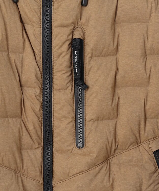JOSEPH ABBOUD MOUNTAIN 【ストレッチ/撥水/軽量/パッカブル/ライナードッキング対応】2WAYストレッチ ダウン パーカー キャメル系