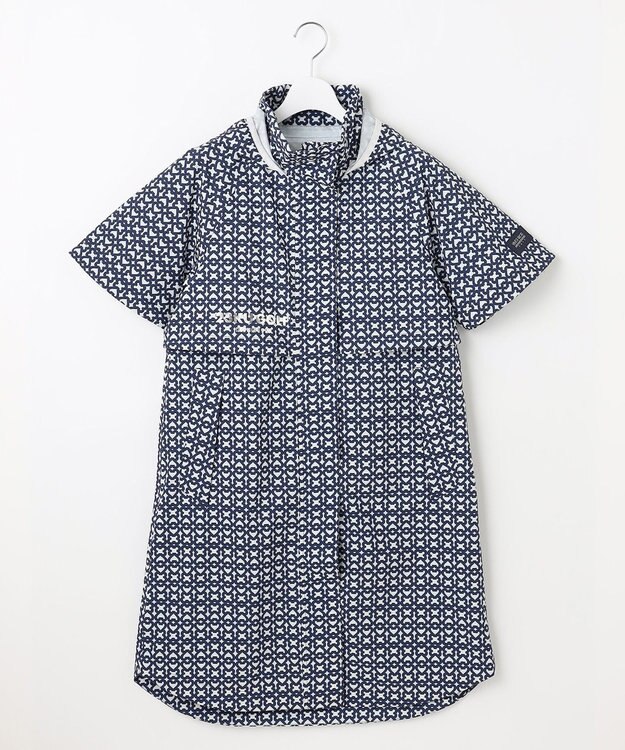 23区GOLF 【WOMEN】モノグラム ポケッタブルレインワンピース ネイビー系5