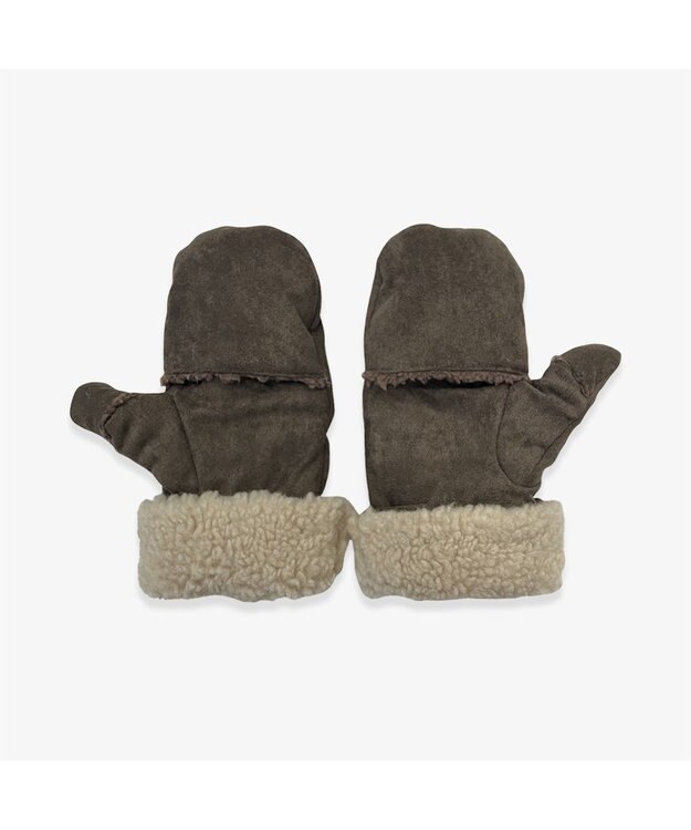 林八百吉商店 Champion　スエードボアミトングローブ ブラウン