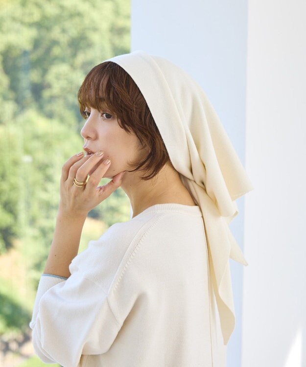AMERICAN HOLIC バイパチニットスカーフ Ivory