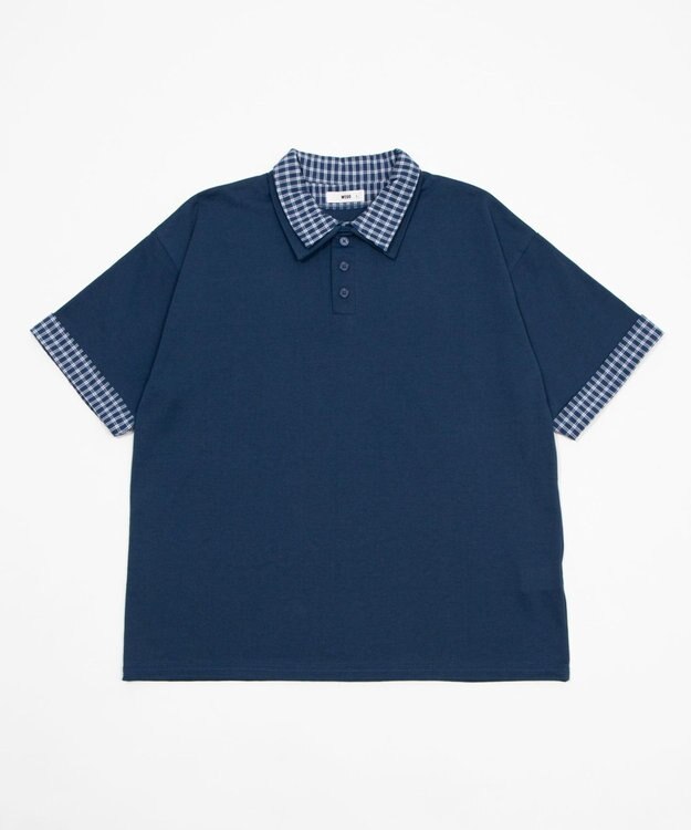WEGO 【ユニセックス着用ITEM】シャツレイヤードT（SS） ネイビー