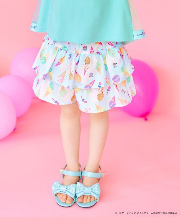 ANY KIDS 【any FAM×サーティワン アイスクリーム】フレーバー 総柄キュロット マルチ