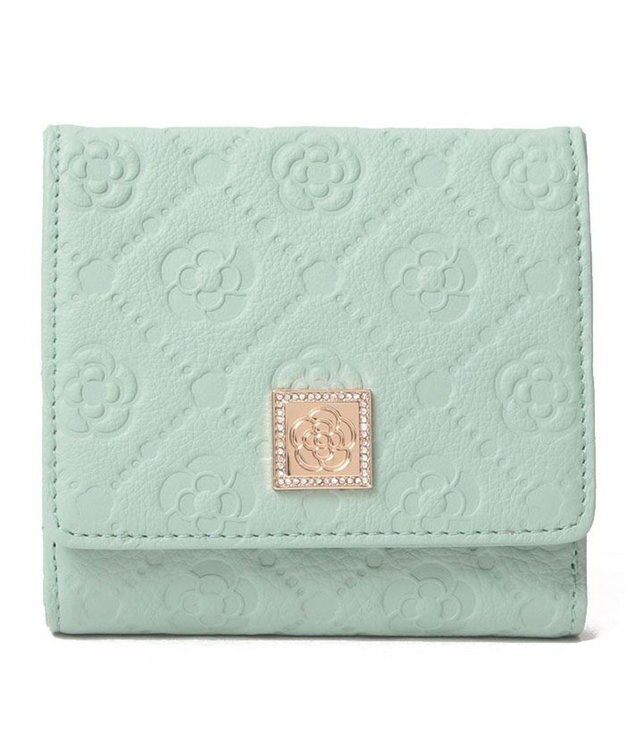 CLATHAS フリーズ BOX二つ折り財布 ライトブルー