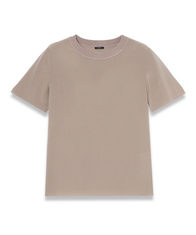 JOSEPH 【洗える】クレープ ド ソワ　ショートスリーブTEE Escargot