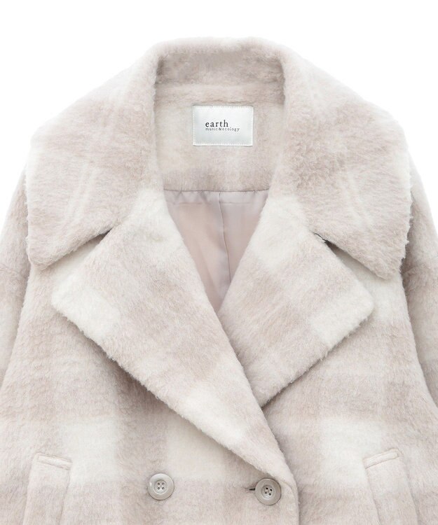 earth music&ecology シャギーショートコート Check