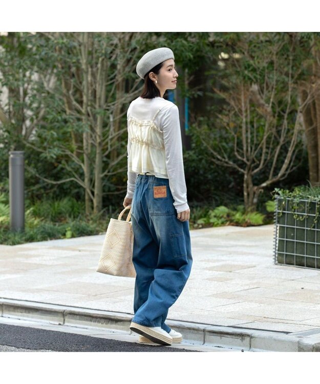 林八百吉商店 un chapeau　ペーパーブレードベレー グレー