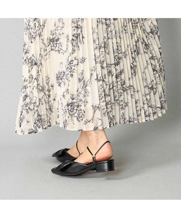 MODE ET JACOMO <noyau>2WAYリボンストラップミュールパンプス ブラック