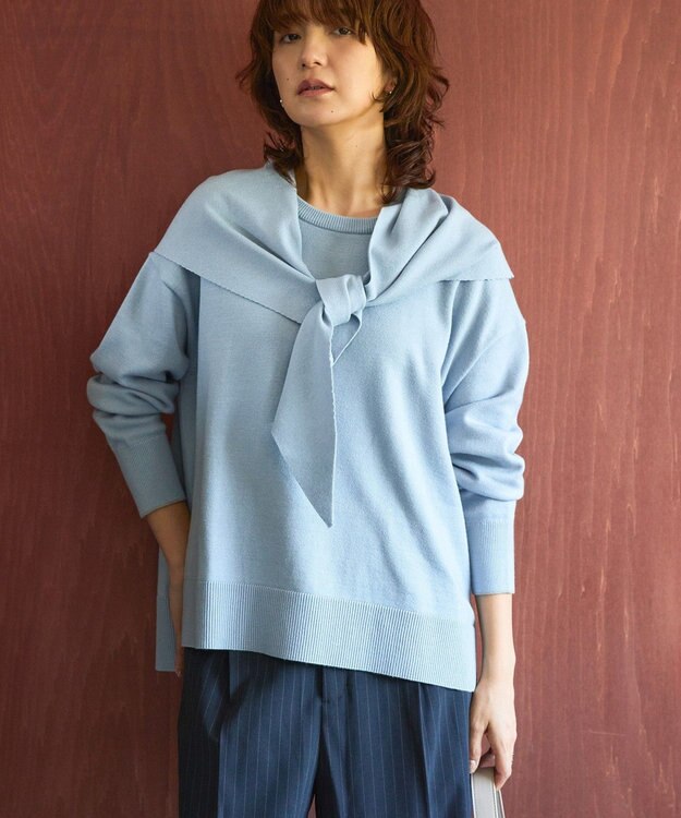 AMERICAN HOLIC バイパチニットスカーフ Light Blue