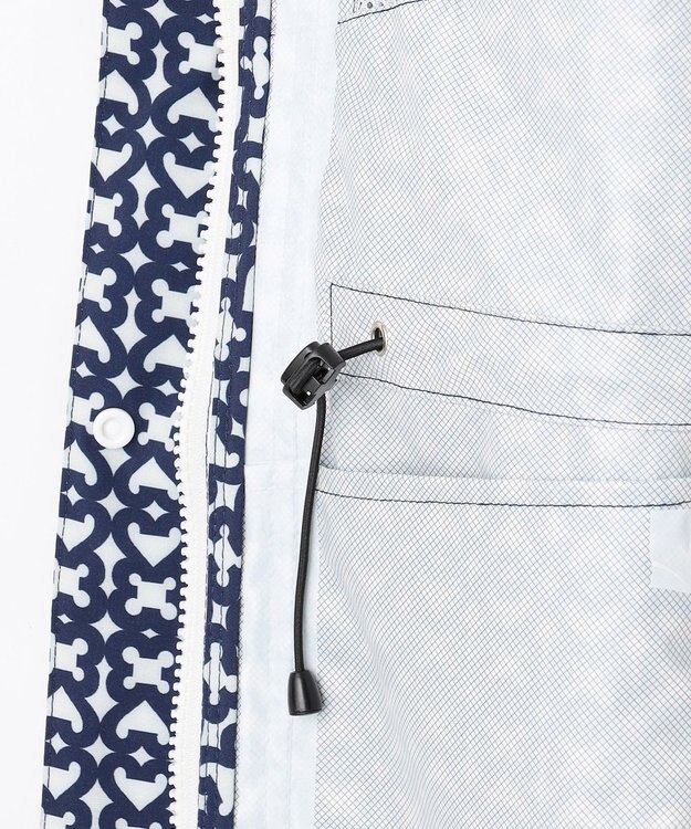 23区GOLF 【WOMEN】モノグラム ポケッタブルレインワンピース ネイビー系5