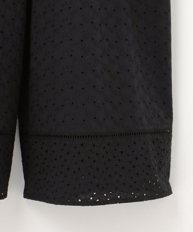 組曲 【WEB限定】エンブロイダリーレースサロペット ブラック系