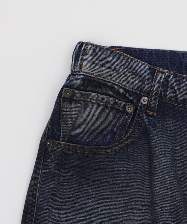 WEGO ローライズバギーフレアデニムカーゴパンツ デニム淡加工色