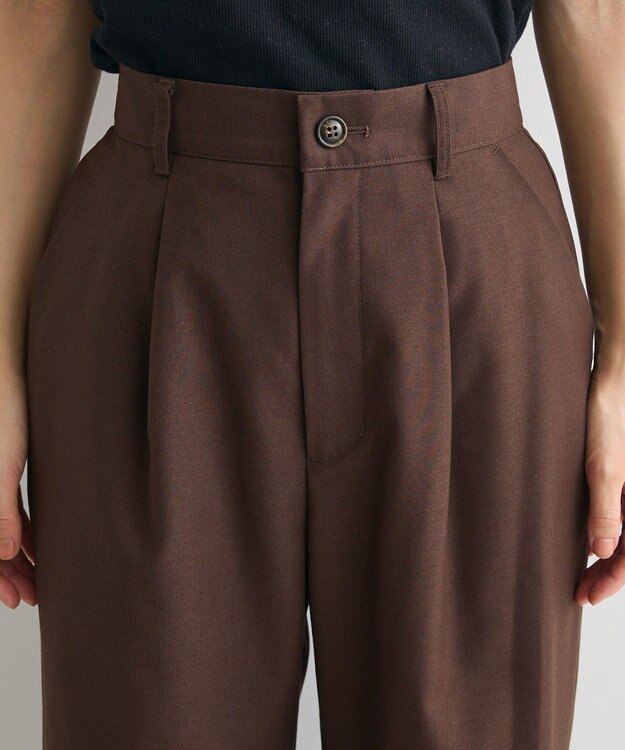 CRAFT STANDARD BOUTIQUE レイヤードデザインパンツ Brown