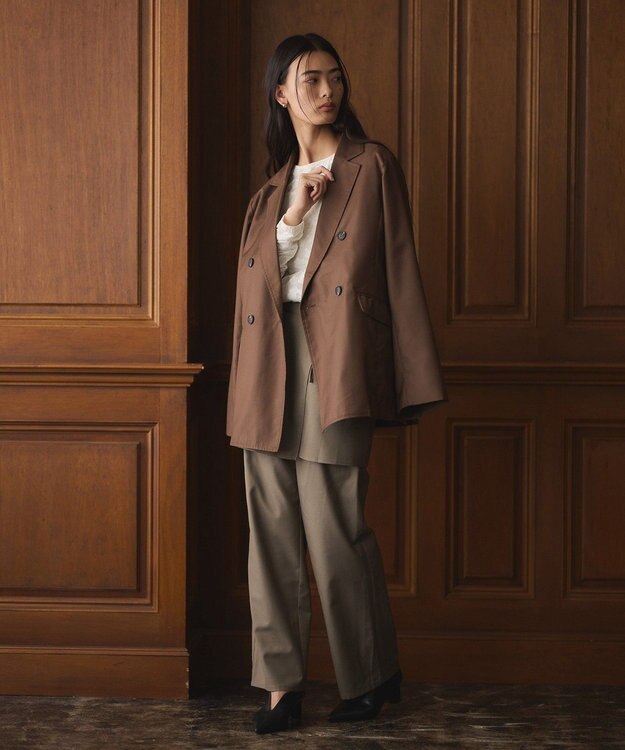 CRAFT STANDARD BOUTIQUE レイヤードデザインパンツ Beige