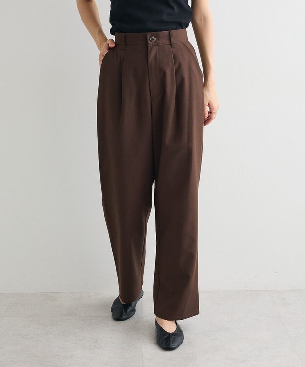 CRAFT STANDARD BOUTIQUE レイヤードデザインパンツ Brown