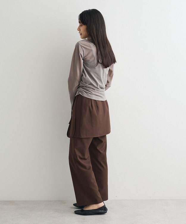 CRAFT STANDARD BOUTIQUE レイヤードデザインパンツ Brown